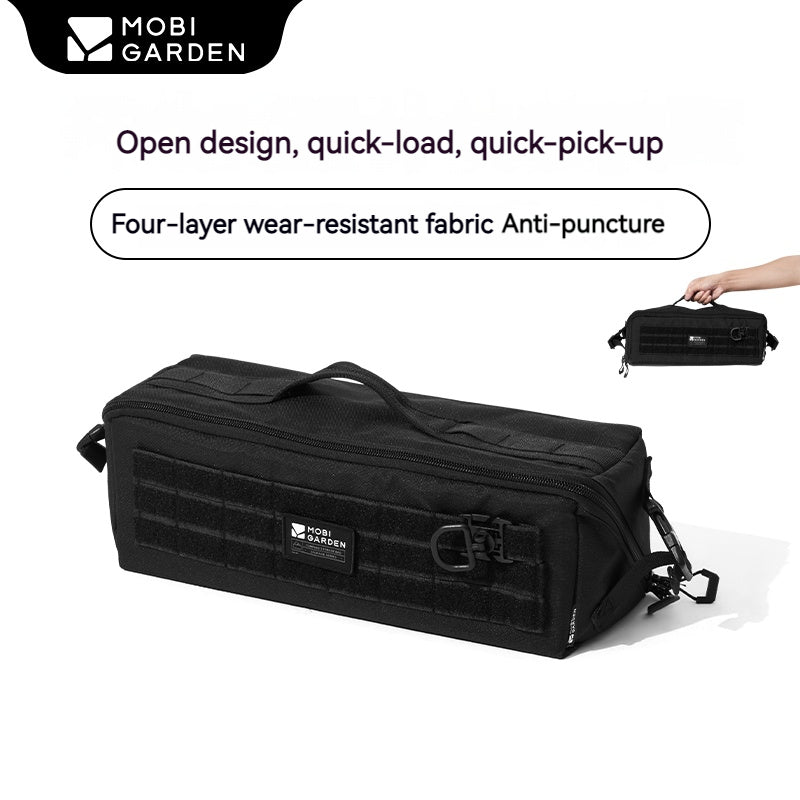 MOBI GARDEN Ground Nail Storage Bag Portable Multi-function 5L Large Space One Second Switch Four Layer Camping Outdoor Partition Box Wear-resistant