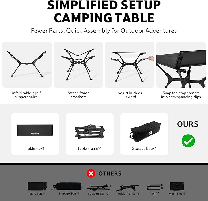 PeakLite™ YL01 Folding Camping Table
