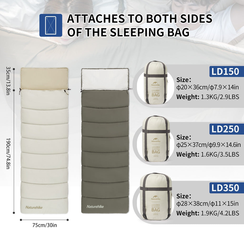 FlowLite™ LD150 Hooded Synthetic Sleeping Bag 54°F / 12°C